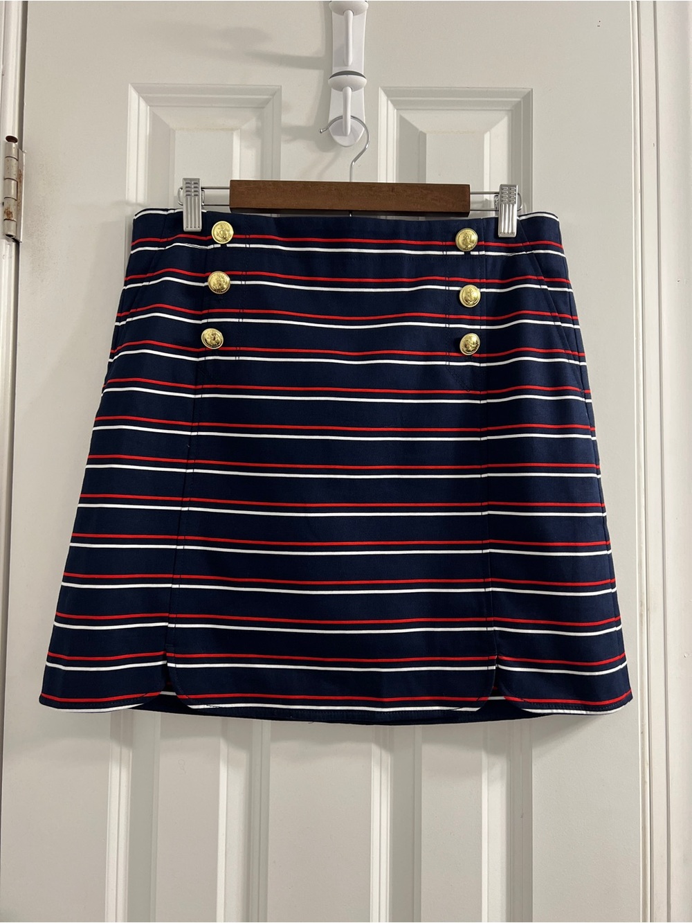 Tommy Hilfiger Red, White & Blue Sailor with Pockets! Skirt -Size 10